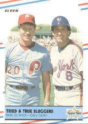 1988 Fleer Baseball Cards      636     Mike Schmidt/Gary Carter